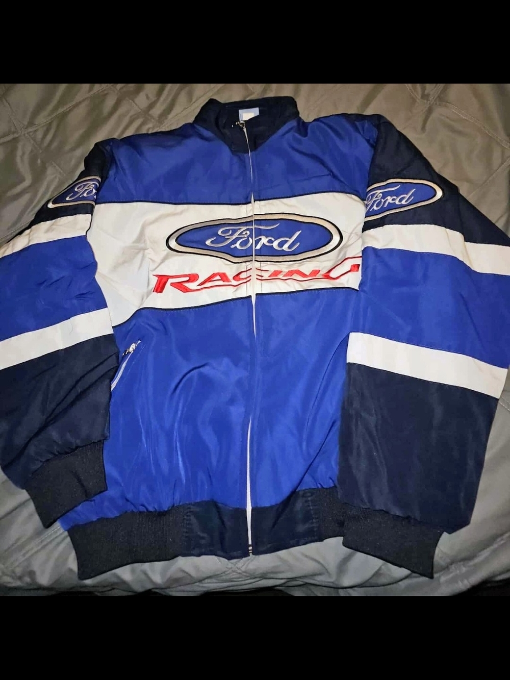 Ford Racing Blue White Logo Jacket - Picture 3 of 5